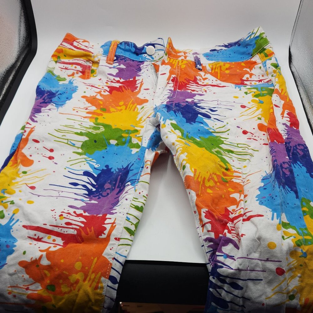 Pants with Colorful Paint Spots Size 32 waist and 28" Inseam